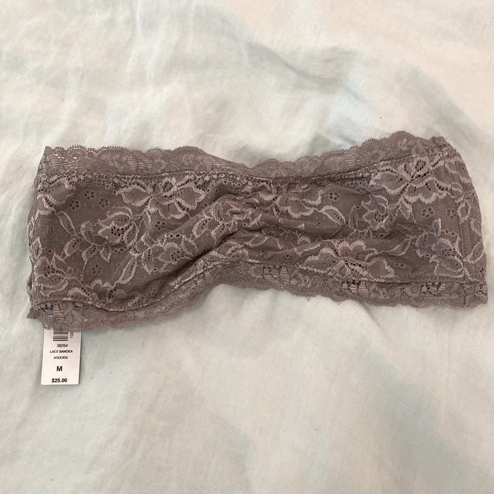 Aritzia/Talula grey lace bandeau
